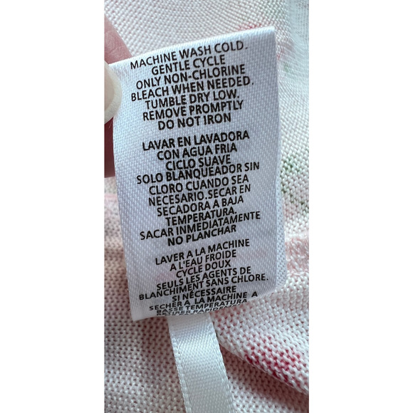 FLORA NIKROOZ JENNA PRINTED COZY SWEATER-KNIT PAJAMAS FLORAL PINK SMALL - Picture 9 of 10